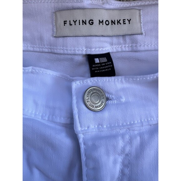 Women's Flying Monkey Black Label Skinny White Jeans Size 28 Denim NWT - Picture 9 of 16